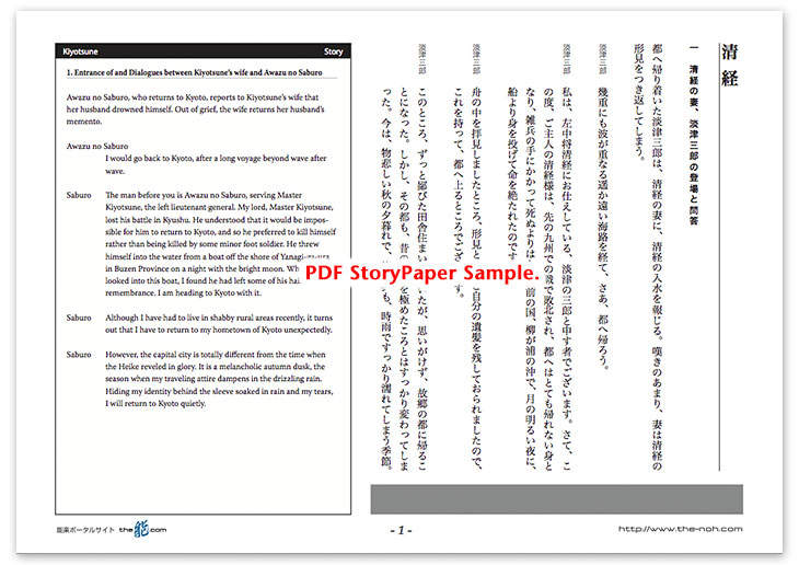 Kiyotsune Story Paper PDF Sample