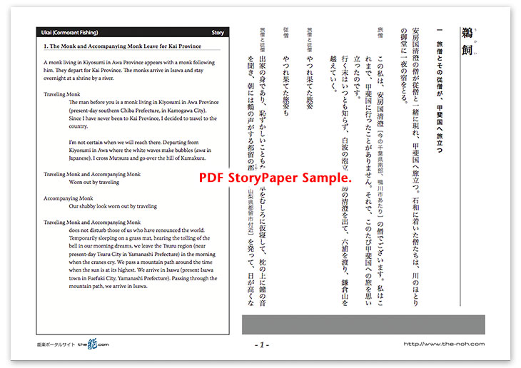 Ukai (Cormorant Fishing) Story Paper PDF Sample