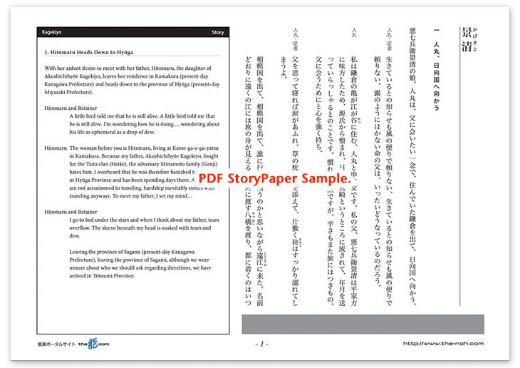 Kagekiyo Story Paper PDF Sample