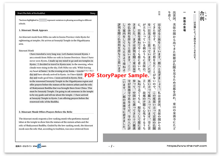 Shari (The Relic of the Buddha) Story Paper PDF Sample